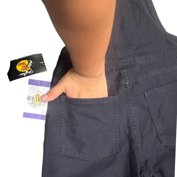 NWT Bass Pro Shops Youth S Black Insulated Workwear Overalls Durable Pockets - Picture 14 of 16